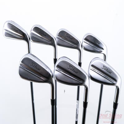 Mint Titleist 2025 T350 Iron Set 5-PW GW Mitsubishi MMT AMC Red Graphite Regular Right Handed +1/4"
