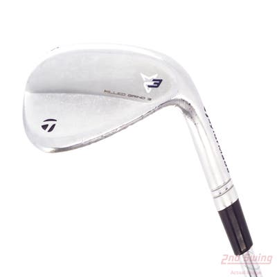 TaylorMade Milled Grind 3 Raw Chrome Wedge Sand SW 56° 12 Deg Bounce SB True Temper Dynamic Gold Tour Issue S200 Steel Stiff Right Handed 35.0in