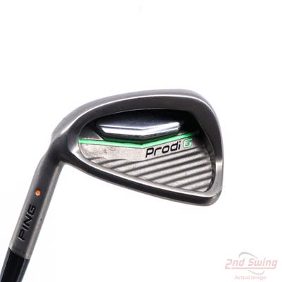 Ping Prodi G Junior Single Iron 7 Iron Stock Graphite Shaft Graphite Stiff Left Handed Orange Dot 34.25in