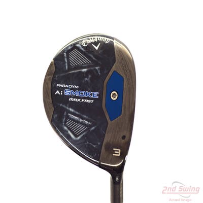Mint Callaway Paradym Ai Smoke Max Fast Fairway Wood 3 Wood 3W 16° Mitsubishi Tensei Blue/Silver 40 Graphite Senior Right Handed 43.5in