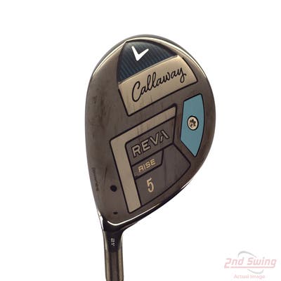 Mint Callaway Reva Rise Fairway Wood 5 Wood 5W 21° UST Mamiya LinQ LTE Graphite Ladies Left Handed 41.5in