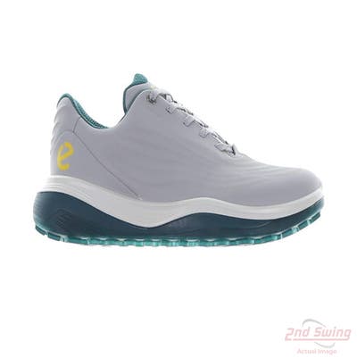 New Mens Golf Shoe Ecco LT1 43 (9-9.5) Grey/Green MSRP $200 132264