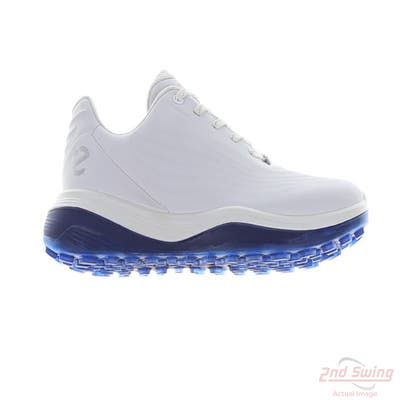 New Mens Golf Shoe Ecco LT1 43 (9-9.5) White/Blue MSRP $200 132264