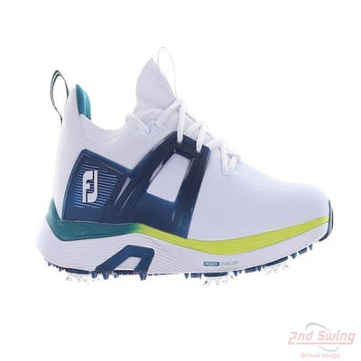 New Mens Golf Shoe Footjoy 2023 Hyperflex Medium 11.5 White/Navy/Electric Green MSRP $170 51075