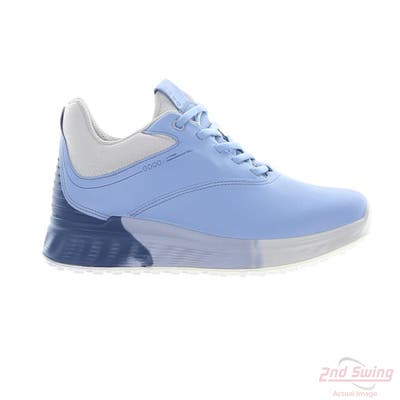 New Womens Golf Shoe Ecco S-Three Spikeless 41 (10-10.5) Blue MSRP $190 102963