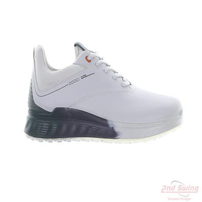 New Mens Golf Shoe Ecco S-THREE 43 (12-12.5) White/Black/Green MSRP $230 102944