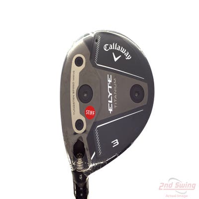 Mint Callaway Elyte Ti Fairway Wood 3 Wood 3W 15° Aretera EC1 Blue 75 Graphite Stiff Left Handed 43.25in