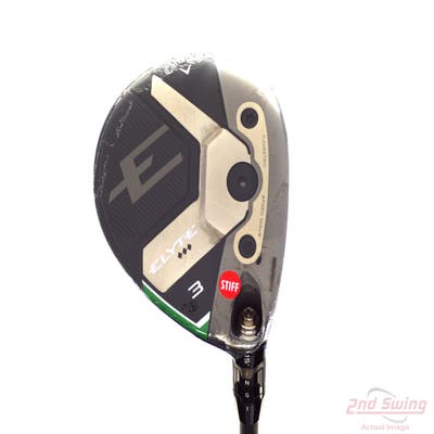 Mint Callaway Elyte Triple Diamond Fairway Wood 3 Wood 3W 15° Mitsubishi Tensei 1K Black 75 Graphite Stiff Right Handed 43.25in