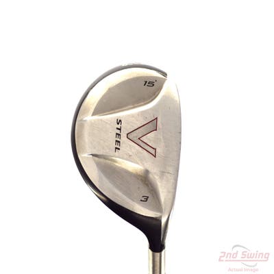 TaylorMade V Steel Fairway Wood 3 Wood 3W 15° TM M.A.S.2 Graphite Regular Right Handed 42.75in
