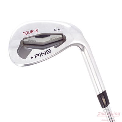 Ping Tour-S Chrome Wedge Lob LW 60° 10 Deg Bounce True Temper Dynamic Gold S300 Steel Stiff Right Handed Black Dot 35.0in