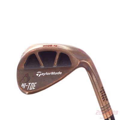 TaylorMade Milled Grind Hi-Toe Big Foot Wedge Lob LW 58° 15 Deg Bounce FST KBS Hi-Rev 2.0 115 Steel Wedge Flex Right Handed 34.75in