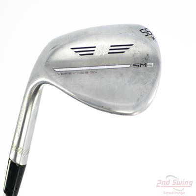 Titleist Vokey SM9 Tour Chrome Wedge Sand SW 56° 8 Deg Bounce M Grind Titleist Vokey BV Steel Wedge Flex Left Handed 35.5in