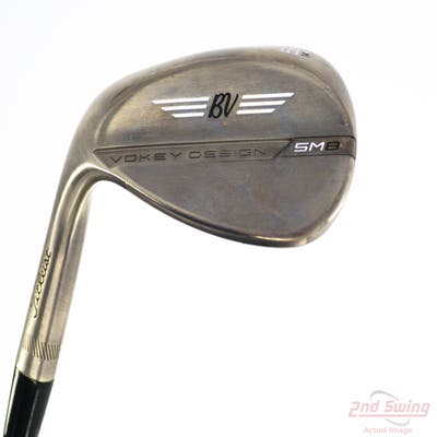 Titleist Vokey SM8 Brushed Steel Wedge Lob LW 58° 14 Deg Bounce K Grind Titleist Vokey BV Steel Wedge Flex Left Handed 35.25in