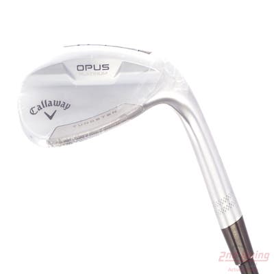 Mint Callaway Opus Platinum Chrome Wedge Lob LW 60° 8 Deg Bounce Z Grind True Temper Dynamic Gold Mid 115 TI Wedge GunMetal Steel Wedge Flex Right Handed 35.0in