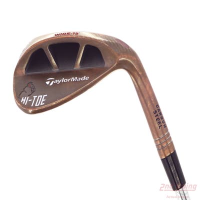 TaylorMade Milled Grind Hi-Toe Big Foot Wedge Lob LW 58° 15 Deg Bounce M Grind FST KBS Hi-Rev 2.0 115 Steel Wedge Flex Right Handed 34.75in