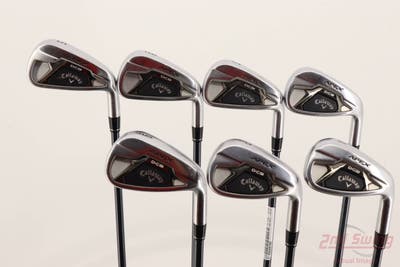 Callaway Apex DCB 21 Iron Set 5-PW GW UST Recoil Dart HB 65 IP Blue Graphite Senior Right Handed STD