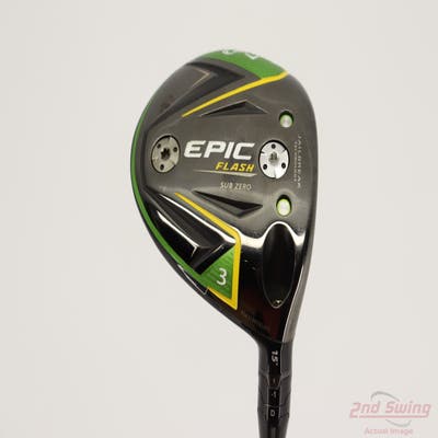 Callaway EPIC Flash Sub Zero Fairway Wood 3 Wood 3W 15° Mitsubishi Tensei AV-XLINK Blue 75 Graphite Stiff Right Handed 43.5in