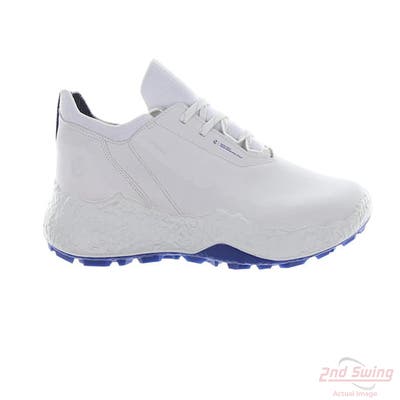 New Mens Golf Shoe Ecco Biom H5 43 (9-9.5) White/Blue MSRP $249