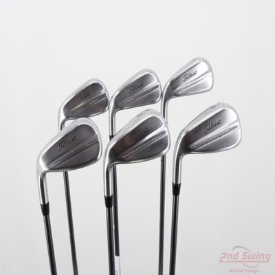 Mint Titleist 2025 T350 Iron Set 6-PW AW Mitsubishi MMT AMC Red Graphite Regular Left Handed +3/4"