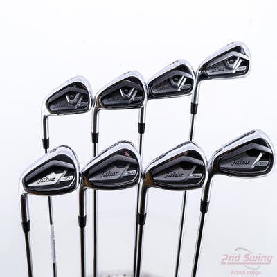 Titleist 2021 T300 Iron Set 4-PW AW True Temper AMT Red R300 Steel Regular Left Handed STD
