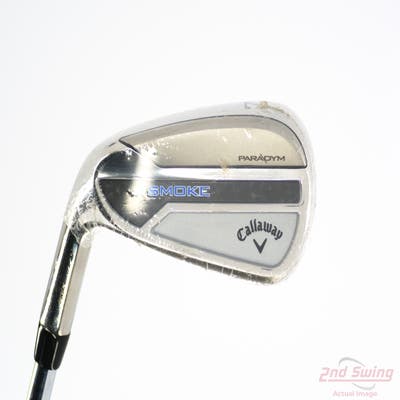 Mint Callaway Paradym Ai Smoke Single Iron 7 Iron True Temper Elevate MPH 95 Steel Stiff Left Handed 37.25in