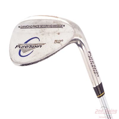 Purespin Tungsten Wedge Gap GW 52° Stock Steel Shaft Steel Stiff Right Handed 35.25in