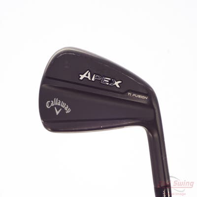Callaway Apex TiFusion Single Iron 7 Iron Dynamic Gold Mid 115 Gunmetal Steel Stiff Right Handed 37.0in