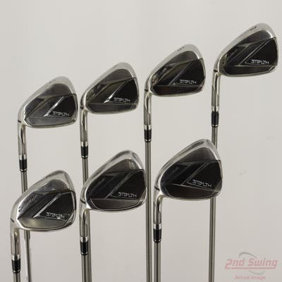 TaylorMade Stealth Iron Set 4-PW Aerotech SteelFiber i95 Graphite Regular Left Handed +1/4"