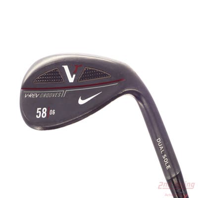 Nike Victory Red V-Rev Black Satin Wedge Lob LW 58° 6 Deg Bounce True Temper Dynamic Gold Steel Wedge Flex Right Handed 35.0in