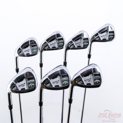 Callaway Rogue Pro Iron Set 5-PW AW True Temper XP 105 Stepless Steel Stiff Left Handed +2"