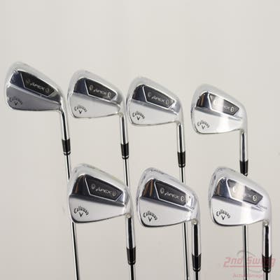 Mint Callaway Apex Ai150 Iron Set 4-PW Dynamic Gold Mid 115 Steel Stiff Right Handed STD
