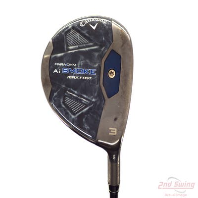 Callaway Paradym Ai Smoke Max Fast Fairway Wood 3 Wood 3W 16° Mitsubishi Tensei Blue/Silver 40 Graphite Senior Right Handed 43.25in