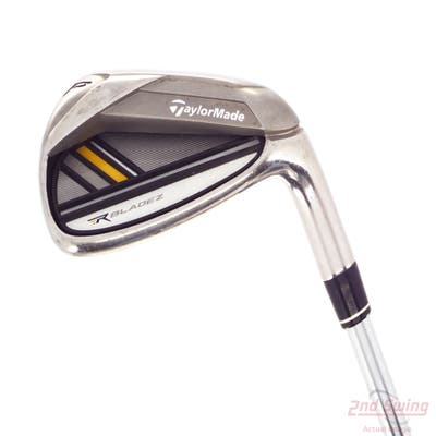TaylorMade Rocketbladez Single Iron Pitching Wedge PW Stock Steel Shaft Steel Regular Right Handed 35.5in