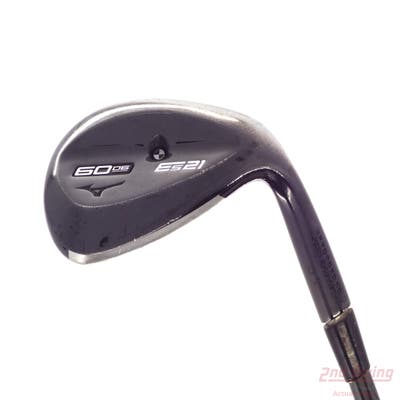 Mizuno ES21 Wedge Lob LW 60° 6 Deg Bounce FST KBS Hi-Rev 110 Black Steel Wedge Flex Right Handed 36.0in