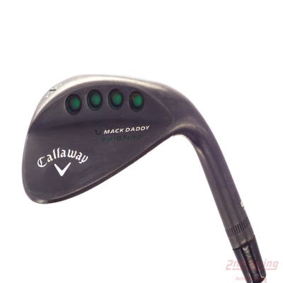 Callaway Mack Daddy Matte BLK PM Grind Wedge Lob LW 60° 10 Deg Bounce PM Grind Stock Steel Shaft Steel Stiff Right Handed 35.0in