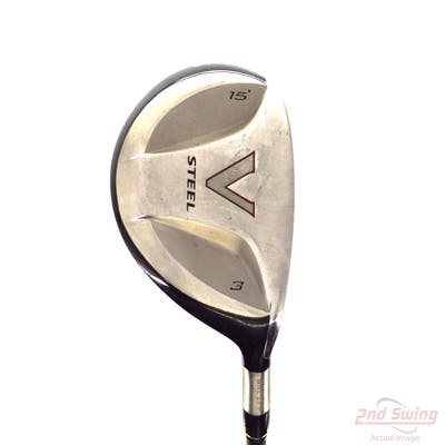 TaylorMade V Steel Fairway Wood 3 Wood 3W 15° TM M.A.S.2 Graphite Stiff Right Handed 43.0in