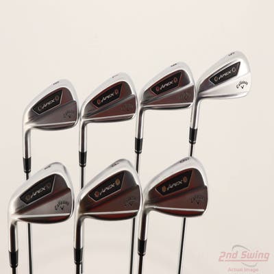 Mint Callaway Apex Ai200 Iron Set 5-PW AW True Temper Dynamic Gold Mid 100 S300 Steel Stiff Left Handed +1/2"