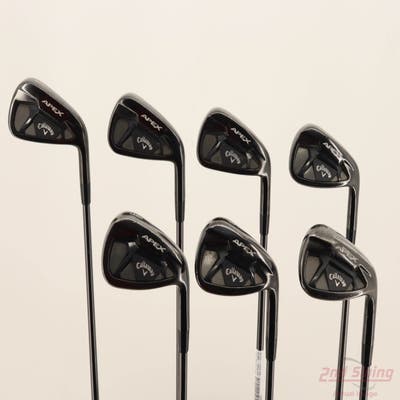 Callaway Apex 21 Black Iron Set 5-PW AW UST Mamiya Recoil 75 Dart Graphite Regular Right Handed STD