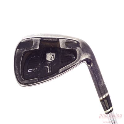Wilson Staff Ci11 Black Single Iron Pitching Wedge PW Stock Steel Shaft Steel Stiff Right Handed 35.5in