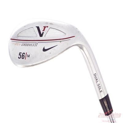 Nike Victory Red V-Rev Satin Chrome Wedge Sand SW 56° 14 Deg Bounce True Temper Dynamic Gold S400 Steel Stiff Right Handed 35.0in