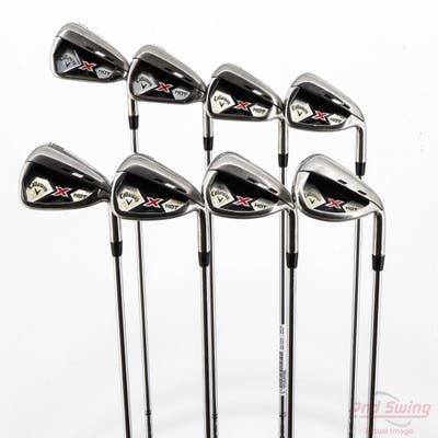 Callaway X Hot N14 Iron Set 5-PW AW SW Callaway Stock Steel Steel Uniflex Right Handed STD