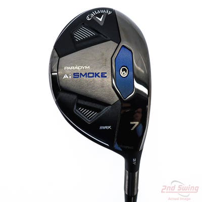 Mint Callaway Paradym Ai Smoke Max Fairway Wood 7 Wood 7W 21° Mitsubishi Tensei AV-XLINK Blue 65 Graphite Regular Right Handed 42.25in