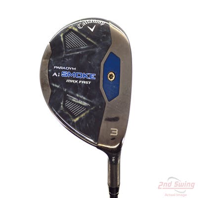 Callaway Paradym Ai Smoke Max Fast Fairway Wood 3 Wood 3W 16° Mitsubishi Tensei Blue/Silver 40 Graphite Senior Right Handed 43.5in