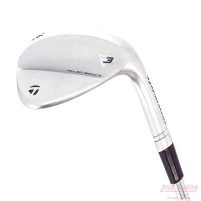 TaylorMade Milled Grind 3 Raw Chrome Wedge Sand SW 56° 8 Deg Bounce LB True Temper Dynamic Gold Tour Issue S200 Steel Stiff Right Handed 35.25in