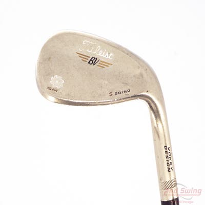 Titleist Vokey SM5 Gold Nickel Wedge Sand SW 56° 10 Deg Bounce S Grind Titleist SM5 BV Steel Wedge Flex Right Handed 35.5in