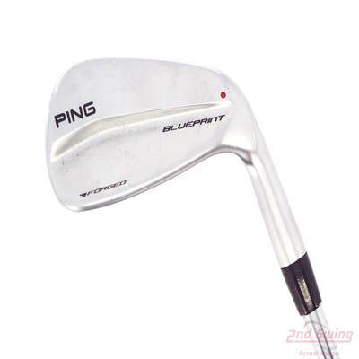 Ping Blueprint Single Iron Pitching Wedge PW True Temper Dynamic Gold 120 Steel Stiff Right Handed Red dot 35.75in