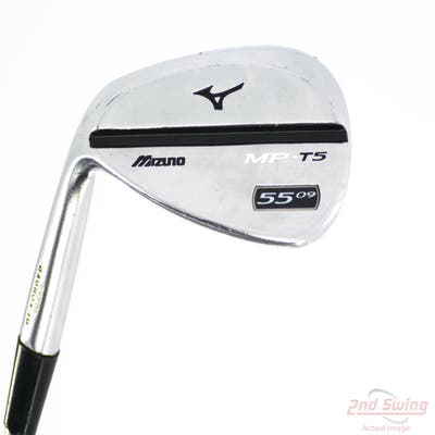 Mizuno MP T5 White Satin Wedge Sand SW 55° 9 Deg Bounce Project X 5.5 Steel Regular Left Handed 35.5in