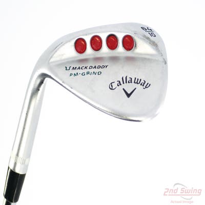 Callaway Mack Daddy PM Grind Wedge Lob LW 64° 10 Deg Bounce PM Grind FST KBS Tour-V Steel Wedge Flex Left Handed 35.25in