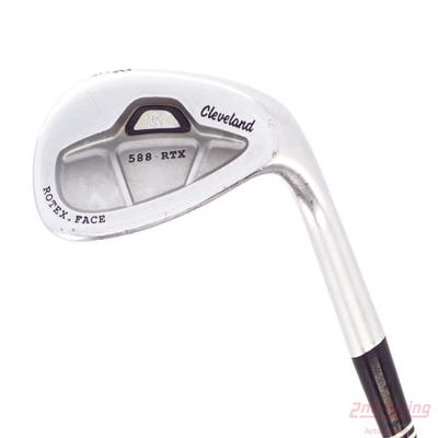 Cleveland 588 RTX CB Satin Chrome Wedge Lob LW 58° 12 Deg Bounce Stock Steel Shaft Steel Wedge Flex Right Handed 35.0in