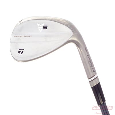 TaylorMade Milled Grind 5 Satin Chrome Wedge Sand SW 56° 10 Deg Bounce SC UST Mamiya Recoil 80 Dart Graphite Wedge Flex Right Handed 35.25in